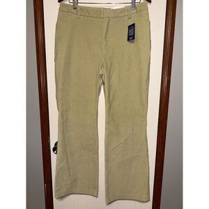 NWT Lands End Modern Fit Flat Front Boot Cut Cordory Pant  Size 12 X 29